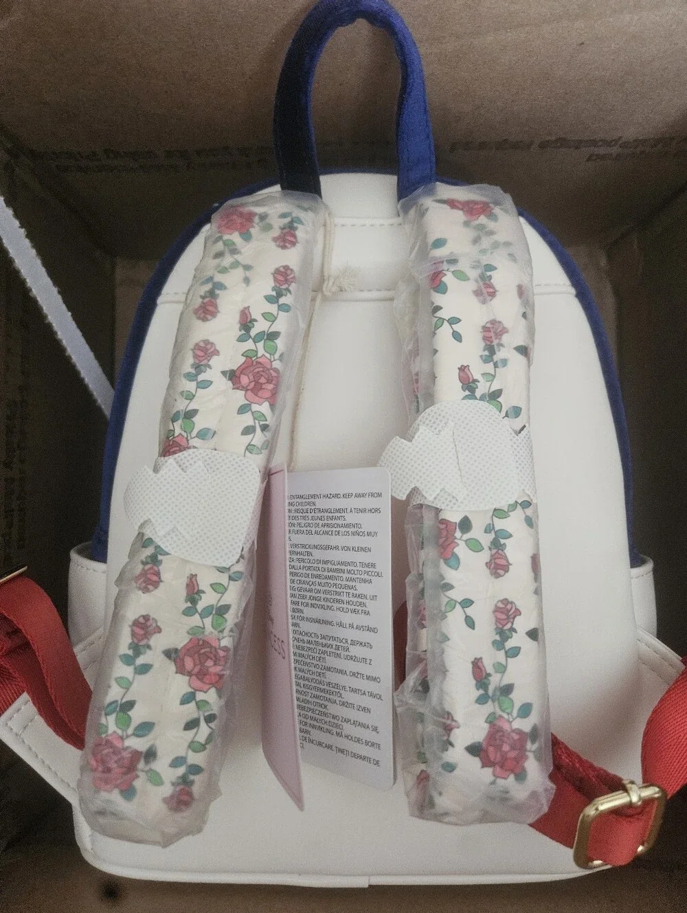 Loungefly Disney Beauty and the Beast Belle & Beast Velvet Mini Backpack NWT